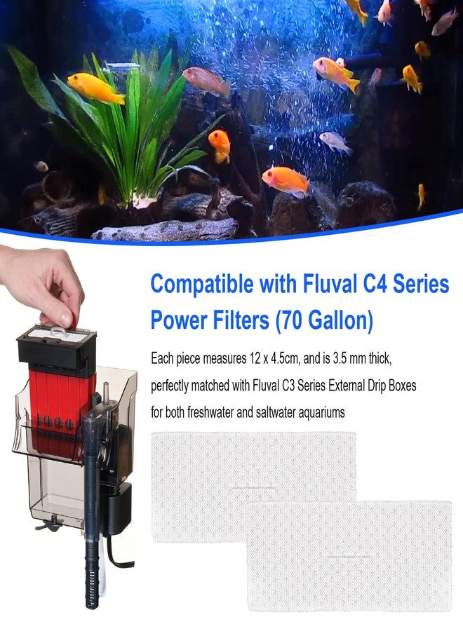 IFERLA Bio-Screen for Fluval C4 Power Filter, 6-Pack Aquarium Filter Media, Bio Stratum Replacement Parts Aquaclear Canister Aquarium Fish Tank Biological Filter Media - Image 2